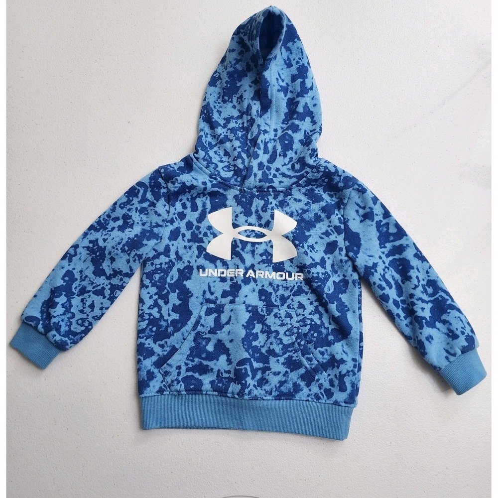 Under Armour Todler 18 Month Blue Camo Pullover Hoodie. No Care Tag
